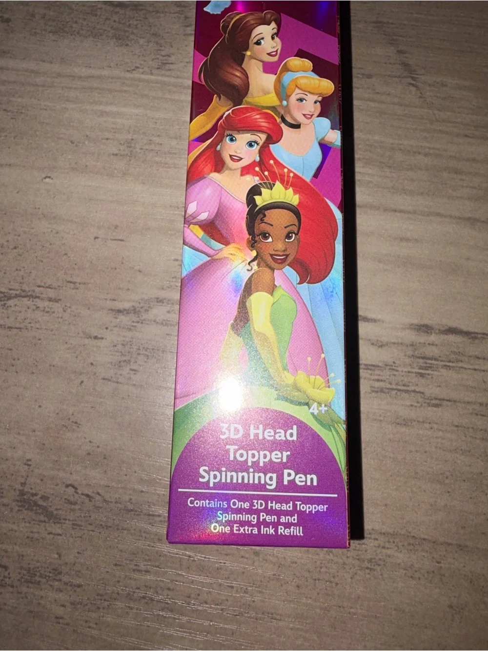 🆕💜 Disney Princess 3D Head Topper Spinning Pen Mystery Blind Box NIB Monogram